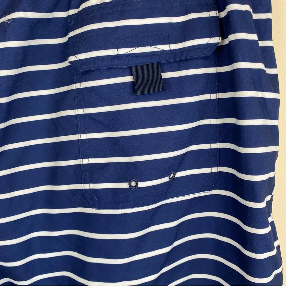 NWT Vineyard Vines Chappy Break Stripe Navy Swim Trunks
